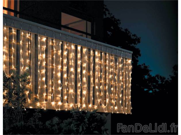 Rideaux lumineux à LED , le prix 13.99 &#8364; 
- Rideau : env. 2 x 1 m (l ...