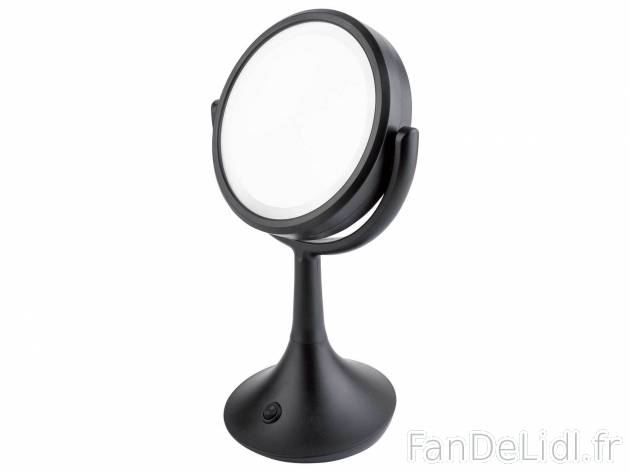 Miroir grossissant à LED , le prix 14.99 € 
- Ø miroir : env. 12,5 cm, hauteur ...
