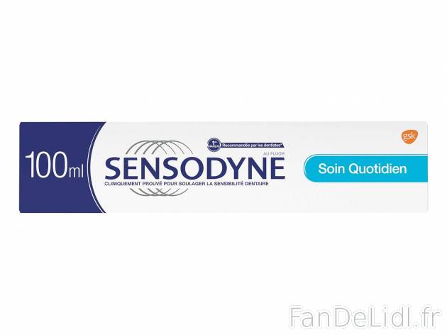 Sensodyne Dentifrice Soin Quotidien , le prix 2.56 &#8364; 
- Le produit de ...