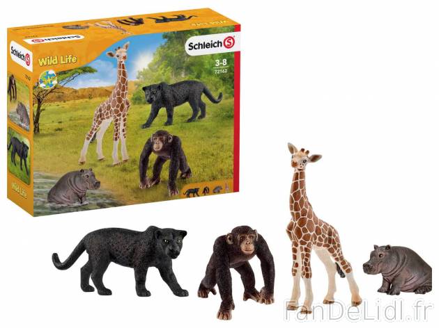 Figurines animaux , le prix 15.99 € 
- Au choix : Animaux sauvages, ou Animaux ...