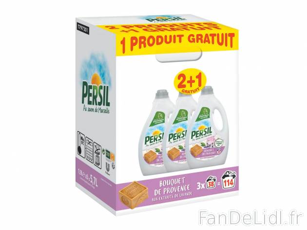 Persil lessive liquide , le prix 11.99 &#8364; 
- Bouquet de Provence 2 + 1 ...