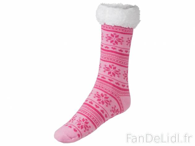 Chaussons-chaussettes , le prix 3.99 &#8364; 
- Du 35/38 au 39/42 selon mod&egrave;le
- ...