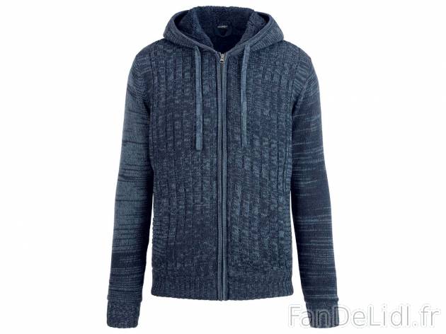 Gilet zippé en grosse maille , le prix 19.99 € 
- Du S au XL selon modèle
- ...