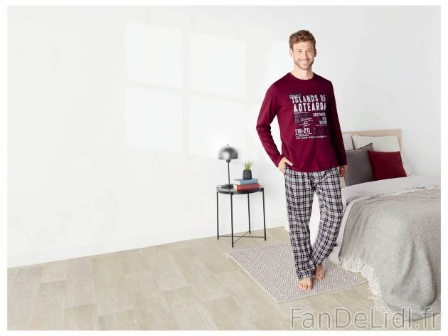 Pyjama homme , le prix 9.99 € 
- Du S au XL selon modèle
- Ex. haut 90 % coton ...