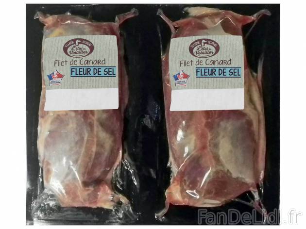 2 filets de canard à la fleur de sel , le prix 8.99 &#8364; 

Caractéristiques

- ...