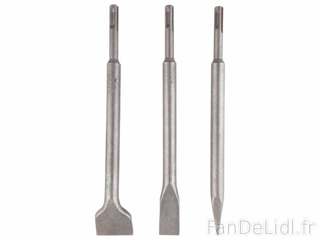 Set de burins , le prix 7.99 € 
- Set de 3 : 1 burin plat (20 mm), 1 burin large ...