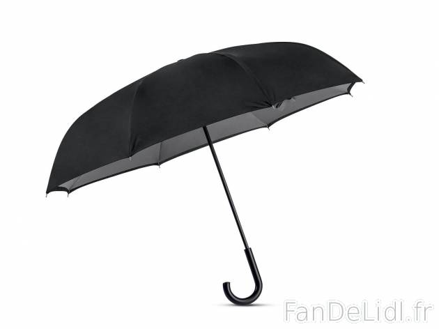 Parapluie à fermeture inversée , le prix 9.89 € 
- Ø env. 106 cm
- Mécanisme ...