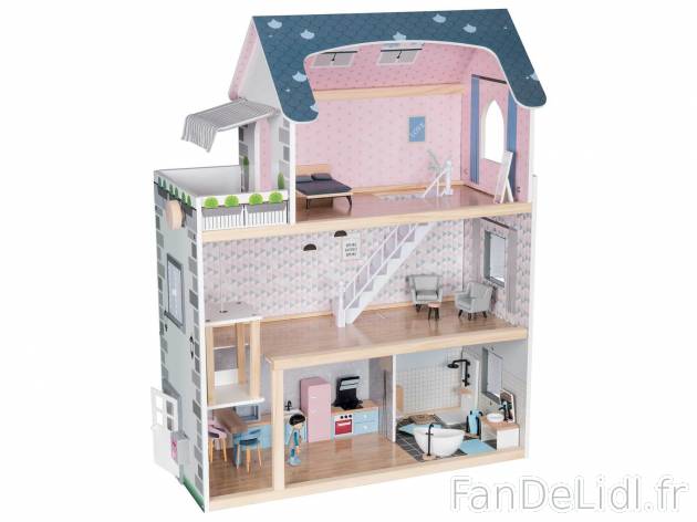 Maison de poupées en bois , le prix 35.00 € 
- Quantités limitées à 10 000 ...
