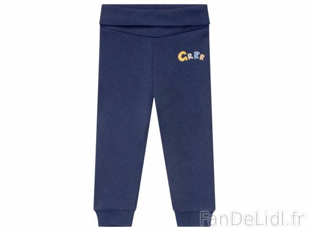 Pantalons molletonnés en coton bio bébé , le prix 5.99 &#8364; 
- Du 2-6 ...