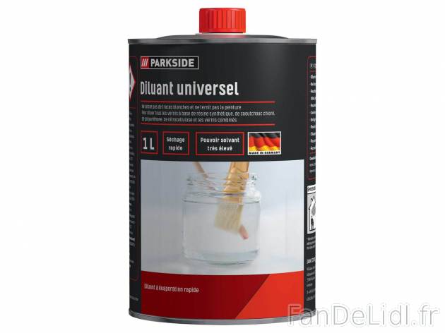 Diluant universel , le prix 2.99 € 
- Env. 1 L
Caractéristiques

- Fabriqué ...