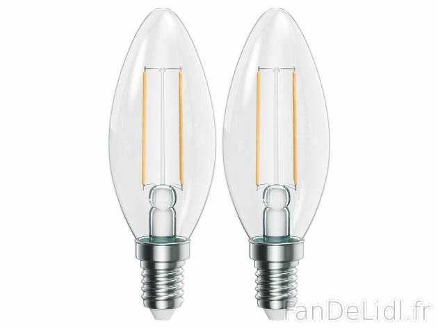 Ampoule LED à filament , le prix 2.99 &#8364; 
- Au choix : E27, 4,7 W, 470 ...