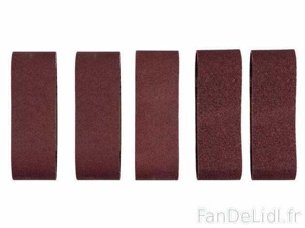 Set de bandes abrasives , le prix 3.99 € 
- Grains : 40 / 60 / 80 / 100 (x2) ...