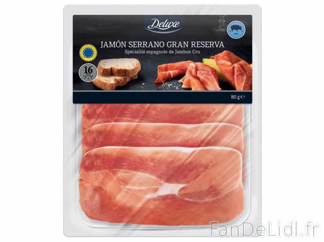 Jamõn Serrano Gran Reserva STG , le prix 1.99 &#8364; 

Caractéristiques

- ...