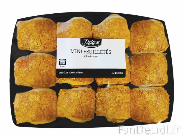 Mini feuilletés au fromage , le prix 1.99 &#8364; 

Caractéristiques

- transfo ...