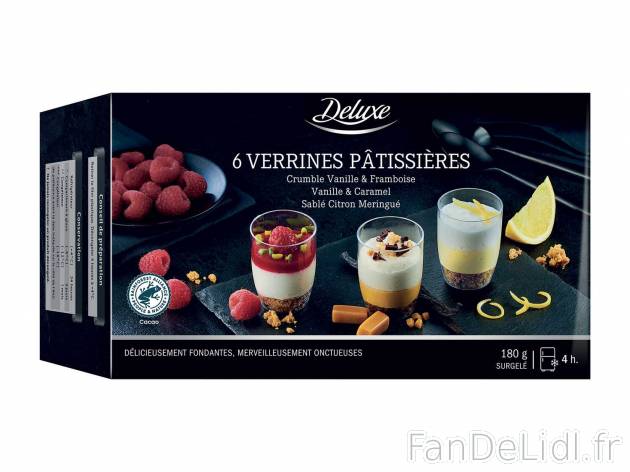 Verrines sucrées , le prix 3.99 &#8364; 
- RAINFOREST ALLIANCE PEOPLE &amp; ...