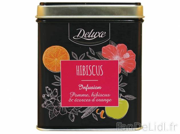 Infusions en vrac , le prix 3.69 &#8364; 
- Au choix : hibiscus (100 g), lavande ...