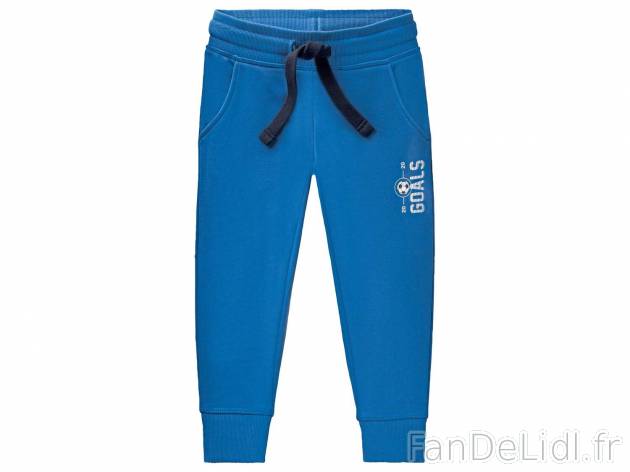 Pantalon molletonné , le prix 5.99 € 
- Du 12-24 mois (86/-2 cm) au 4-6 ans ...