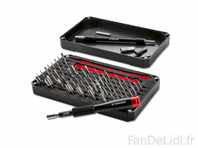 Set doutils de précision , le prix 12.99 &#8364; 
- Set de 66
- Le couvercle ...