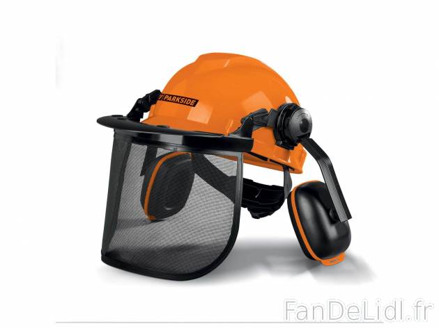 Casque forestier , le prix 19.89 € 
- POUR TRAVAILLER AVEC DES TRONÇONNEUSES, ...