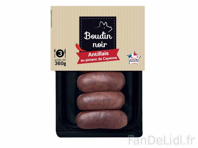 Boudins noirs antillais , le prix 1.69 € 

Caractéristiques

- Rayon frais
- ...