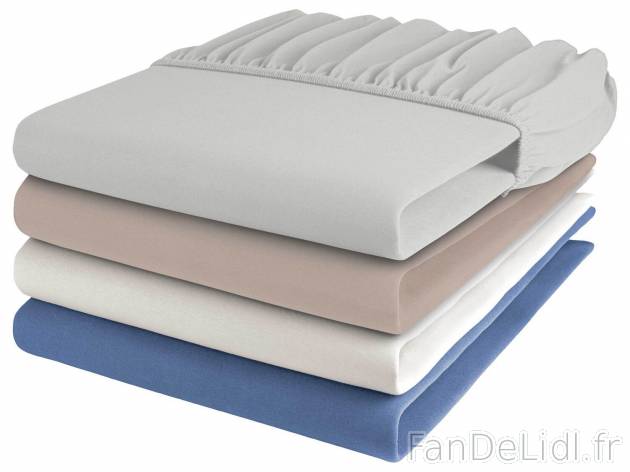 Drap-housse jersey en coton bio , le prix 9.99 € 
- L&apos;UNITÉ AU CHOIX ...