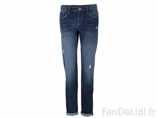 Jean boyfriend femme , prezzo 11.99 € per L&apos;unité au choix 
- Ex. : ...