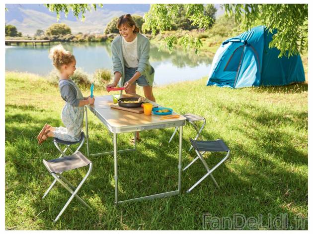 Table et tabourets de camping , le prix 39.99 &#8364; 
- Le set :
- Table : ...