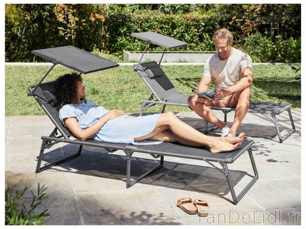 Bain de soleil en aluminium , le prix 59.99 &#8364; 
- Env. 193 x 67 x 32 cm ...