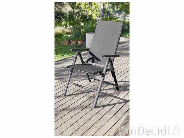 Fauteuil pliant en aluminium , le prix 44.99 &#8364; 
- Env. 58 x 110 x 67 cm ...