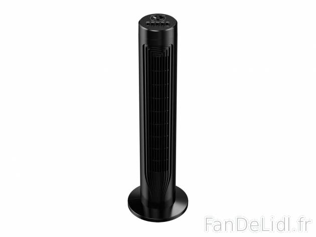 Ventilateur colonne , le prix 24.99 € 
- Env. 76 cm
- 50 W
- 3 vitesses de ...