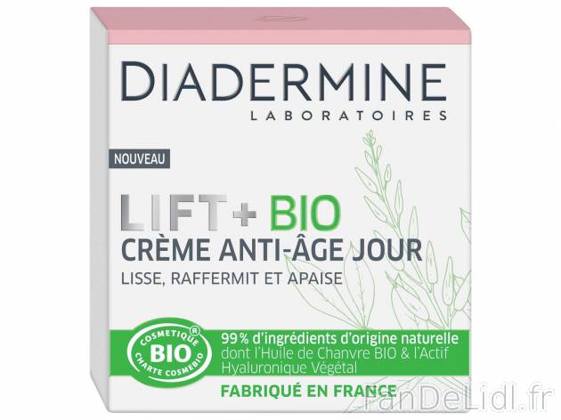 Diadermine Lift + Bio , le prix 6.36 €  
-  Au choix : jour ou nuit