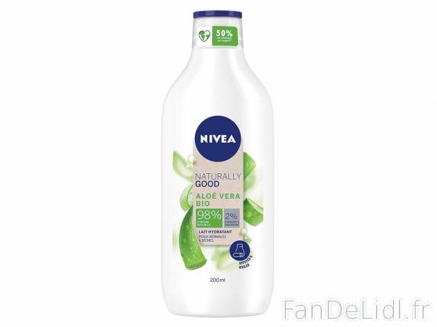 Nivea Naturally Good lait corps hydratant Aloe Vera Bio , le prix 2.67 &#8364; ...