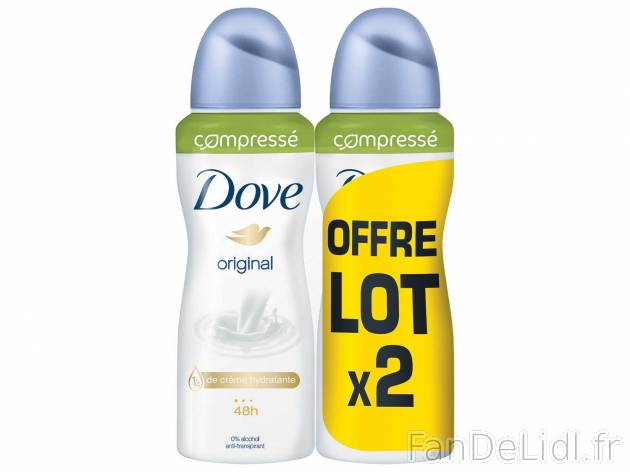 Dove original deospray compressé , le prix 2.40 &#8364; 
- Vari&eacute;t&eacute;s ...