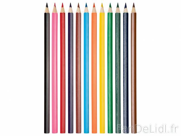 Crayons de couleur , le prix 0.79 &#8364; 
- 12 couleurs brillantes
- Forme ...