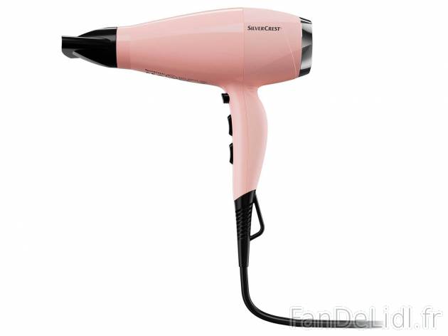 Sèche-cheveux à technologie ionique , le prix 19.99 € 
- 2 400 W
- Fonction ...