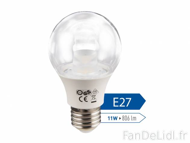 2 ampoules LED , prezzo 3.99 € per Le lot au choix 
- Blanc chaud
- Intensité ...