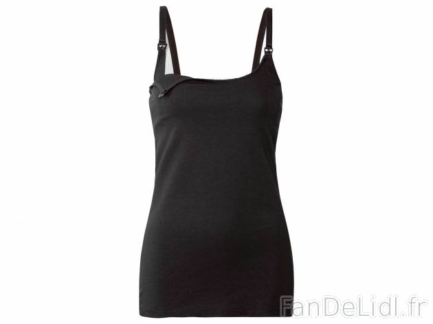 Débardeur dallaitement en coton bio femme , le prix 7.99 € 
- Du M au XXL selon ...