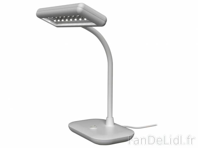 Lampe LED lumière du jour , le prix 14.99 € 
- Tête env. 23 x 7,5 cm
- Pied ...