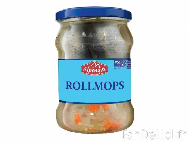 Rollmops ou harengs marinés1 , prezzo 1.89 € per 500 g 
   