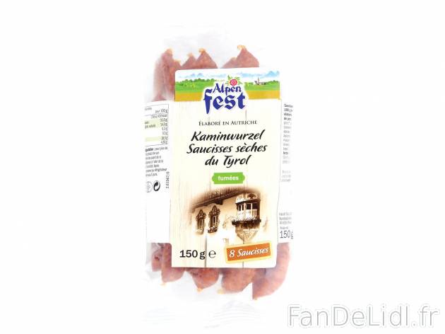 Saucisses sèches du Tyrol à croquer1 , prezzo 1.99 € per 150 g au choix 
- ...