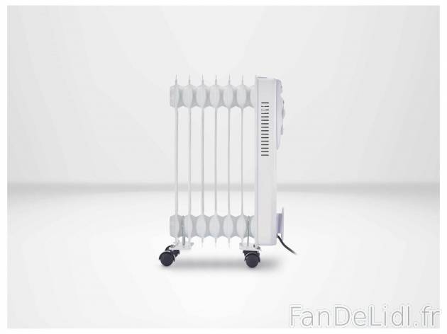 Radiateur à bain dhuile , le prix 54.99 € 
- 1 500 W
- Fonction hors gel
- ...