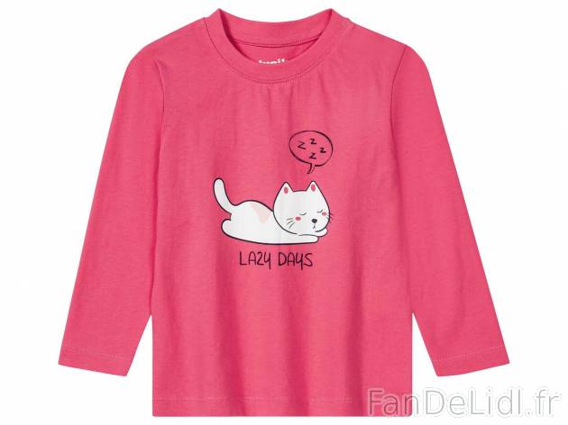 Pyjama enfant , le prix 5.99 € 
- Du 12-24 mois (186-92 cm) au 4-6 ans (110-116 ...