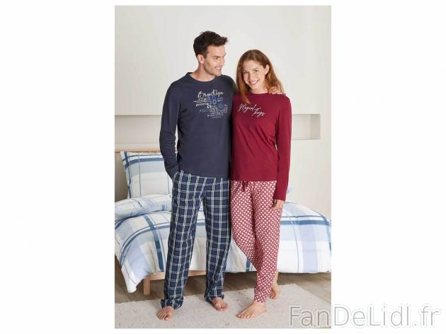 Pyjama adulte , le prix 9.99 € 
- Du S au XL selon modèle
- Ex. 100 % coton ...