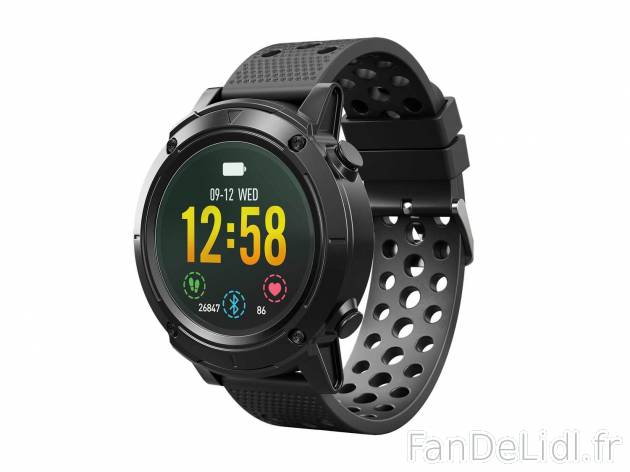 Montre fitness connectée , le prix 59.99 € 
- Traceur GPS intégré
- Capteur ...