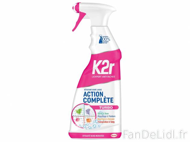 K2R détachant action complète , le prix 2.47 &#8364; 
- Le produit de 750 ...