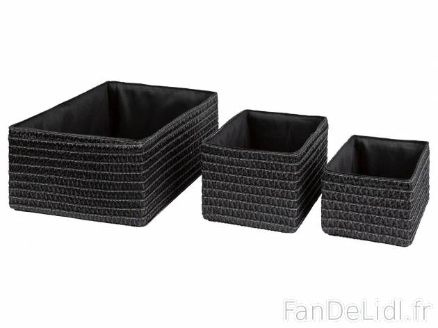 Paniers de rangement , le prix 11.99 &#8364; 
- Set de 3 :
- Env. 20 x 14 x ...