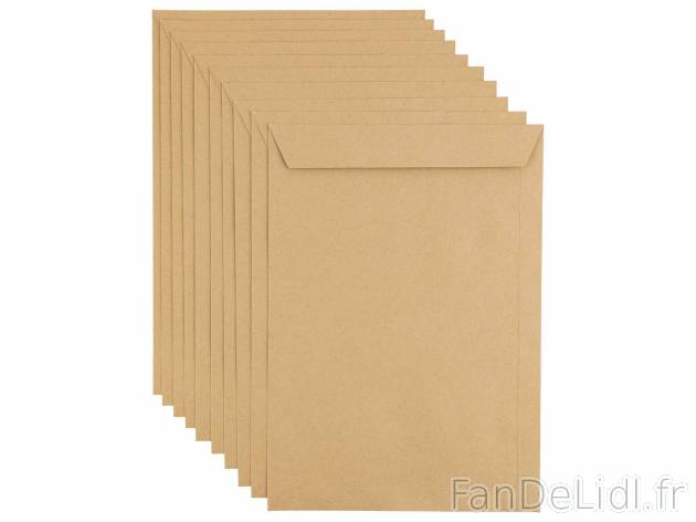 Enveloppes adhésives , le prix 0.79 &#8364; 
- Env. 25 x 35,3 cm
- 130 g/m&sup2;
- ...