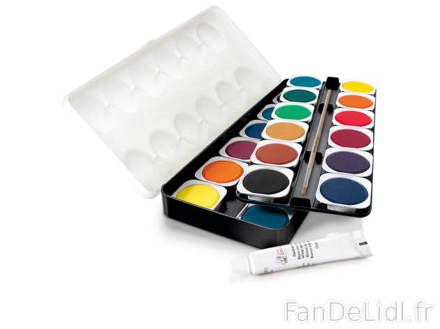 Boîte de peinture 24 couleurs , le prix 2.49 &#8364; 
- 24 couleurs intenses, ...