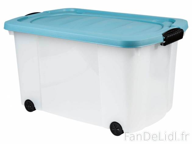 Boîte de rangement à roulettes , le prix 8.99 &#8364; 
- Env. 59,5 x 38,5 ...