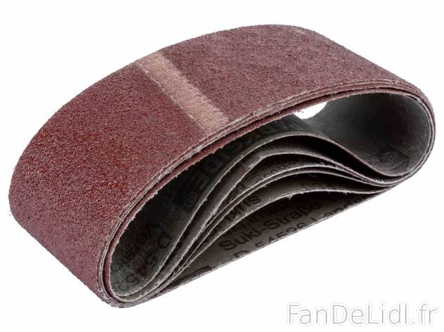 Set de bandes abrasives , le prix 2.49 € 
- Env. 75 x 457 mm
- Grains : 40 / ...